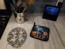 Load image into Gallery viewer, Alaskan Malamute Puppy Halloween Pair of Pot Holders