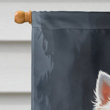 Load image into Gallery viewer, American Eskimo Puppy Halloween House Flag