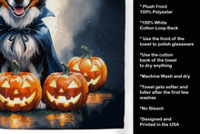 Load image into Gallery viewer, Australian Shepherd Puppy Halloween Kitchen Towel