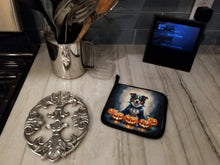 Load image into Gallery viewer, Australian Shepherd Puppy Halloween Pair of Pot Holders