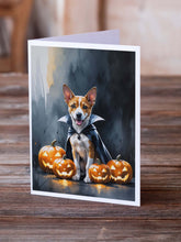 Load image into Gallery viewer, Basenji Puppy Halloween Greeting Cards Pack of 8