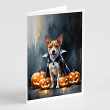 Load image into Gallery viewer, Basenji Puppy Halloween Greeting Cards Pack of 8