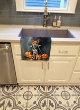 Load image into Gallery viewer, Basenji Puppy Halloween Kitchen Towel