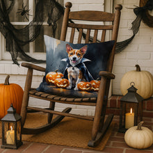 Load image into Gallery viewer, Basenji Puppy Halloween Throw Pillow