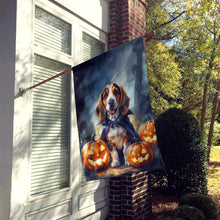 Load image into Gallery viewer, Basset Hound Puppy Halloween House Flag