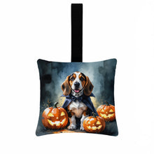 Load image into Gallery viewer, Basset Hound Puppy Halloween Mini Hanging Pillow Ornament 3.5 × 3.5