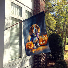 Load image into Gallery viewer, Beagle Puppy Halloween House Flag