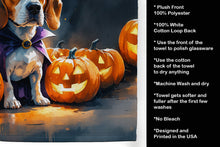 Load image into Gallery viewer, Beagle Puppy Halloween Kitchen Towel