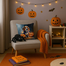 Load image into Gallery viewer, Beagle Puppy Halloween Throw Pillow