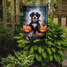 Load image into Gallery viewer, Bernese Mountain Dog Puppy Halloween Garden Flag