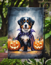 Load image into Gallery viewer, Bernese Mountain Dog Puppy Halloween Garden Flag