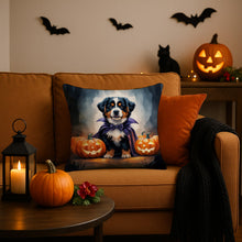 Load image into Gallery viewer, Bernese Mountain Dog Puppy Halloween Throw Pillow