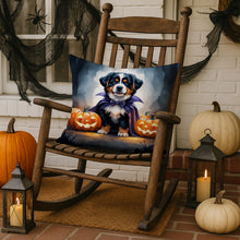 Load image into Gallery viewer, Bernese Mountain Dog Puppy Halloween Throw Pillow