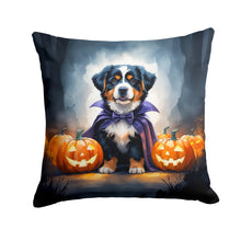 Load image into Gallery viewer, Bernese Mountain Dog Puppy Halloween Throw Pillow