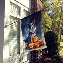 Load image into Gallery viewer, Border Collie Puppy Halloween House Flag