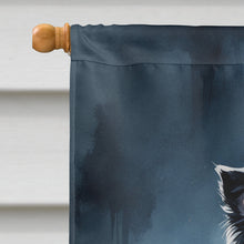 Load image into Gallery viewer, Border Collie Puppy Halloween House Flag