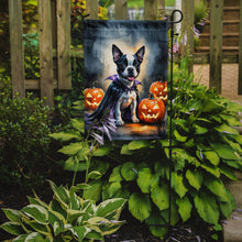 Load image into Gallery viewer, Boston Terrier Puppy Halloween Garden Flag