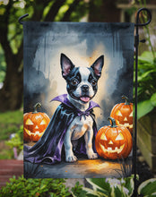 Load image into Gallery viewer, Boston Terrier Puppy Halloween Garden Flag