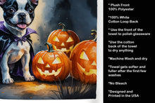 Load image into Gallery viewer, Boston Terrier Puppy Halloween Kitchen Towel