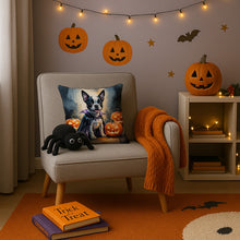 Load image into Gallery viewer, Boston Terrier Puppy Halloween Throw Pillow