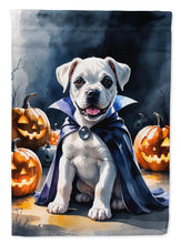 Load image into Gallery viewer, White Boxer Puppy Halloween Garden Flag