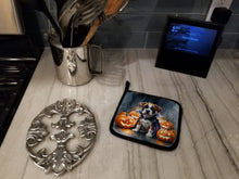 Load image into Gallery viewer, Boxer Puppy Halloween Pair of Pot Holders