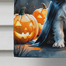 Load image into Gallery viewer, Cavalier Spaniel Puppy Halloween House Flag