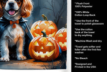 Load image into Gallery viewer, Cavalier Spaniel Puppy Halloween Kitchen Towel