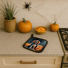 Load image into Gallery viewer, Cavalier Spaniel Puppy Halloween Pair of Pot Holders