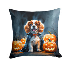 Load image into Gallery viewer, Cavalier Spaniel Puppy Halloween Throw Pillow