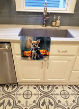Load image into Gallery viewer, Chihuahua Puppy Halloween Kitchen Towel