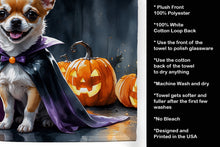 Load image into Gallery viewer, Chihuahua Puppy Halloween Kitchen Towel
