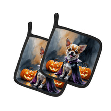 Load image into Gallery viewer, Chihuahua Puppy Halloween Pair of Pot Holders