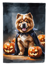 Load image into Gallery viewer, Chow Chow Puppy Halloween Garden Flag