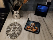 Load image into Gallery viewer, Chow Chow Puppy Halloween Pair of Pot Holders