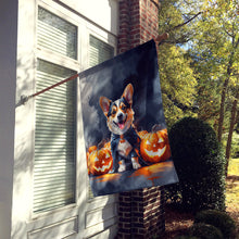 Load image into Gallery viewer, Corgi Puppy Halloween House Flag
