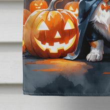 Load image into Gallery viewer, Corgi Puppy Halloween House Flag