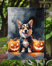 Load image into Gallery viewer, Corgi Puppy Halloween Garden Flag