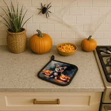 Load image into Gallery viewer, Corgi Puppy Halloween Pair of Pot Holders