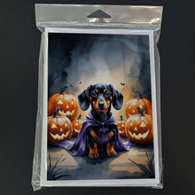 Load image into Gallery viewer, Dachshund Puppy Halloween Greeting Cards Pack of 8