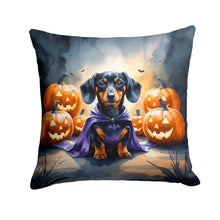 Load image into Gallery viewer, Dachshund Puppy Halloween Throw Pillow