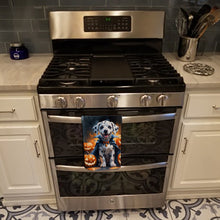 Load image into Gallery viewer, Dalmatian Puppy Halloween Kitchen Towel