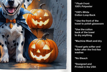 Load image into Gallery viewer, Dalmatian Puppy Halloween Kitchen Towel