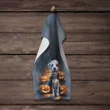 Load image into Gallery viewer, Dalmatian Puppy Halloween Kitchen Towel