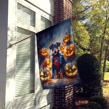 Load image into Gallery viewer, Doberman Pinscher Puppy Halloween House Flag