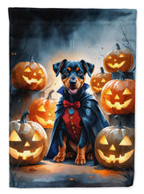 Load image into Gallery viewer, Doberman Pinscher Puppy Halloween Garden Flag
