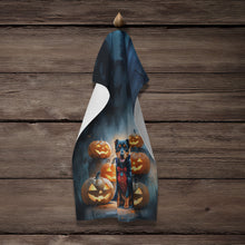 Load image into Gallery viewer, Doberman Pinscher Puppy Halloween Kitchen Towel
