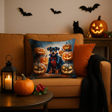 Load image into Gallery viewer, Doberman Pinscher Puppy Halloween Throw Pillow