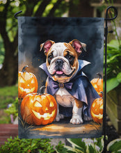 Load image into Gallery viewer, English Bulldog Puppy Halloween Garden Flag