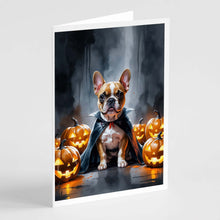 Load image into Gallery viewer, French Bulldog Puppy Halloween Greeting Cards Pack of 8